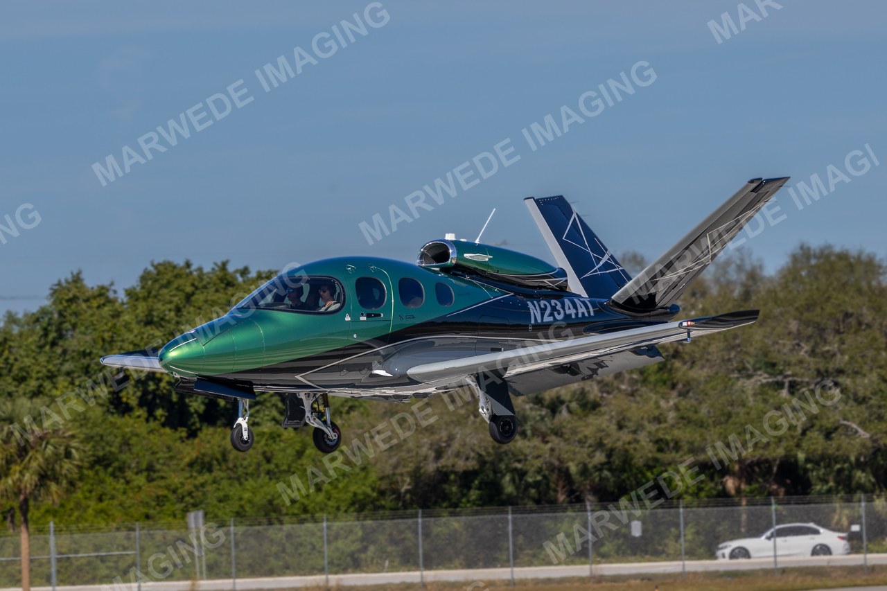 Cirrus Vision Jet SF50 N234AT photographed at KBCT on 2026-01-03