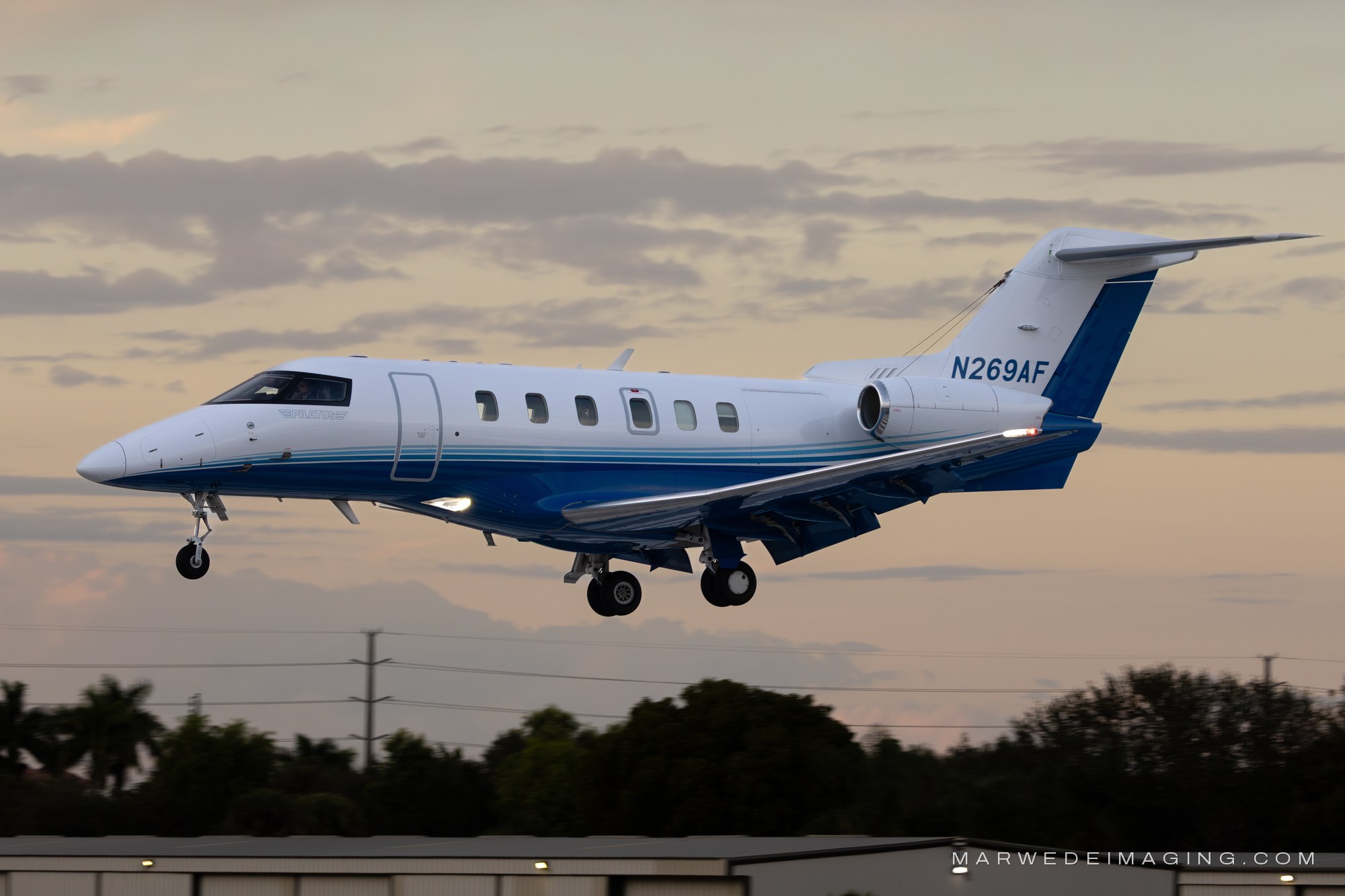 Pilatus PC-24 N269AF photographed at Boca Raton Airport (KBCT) on December 14, 2025