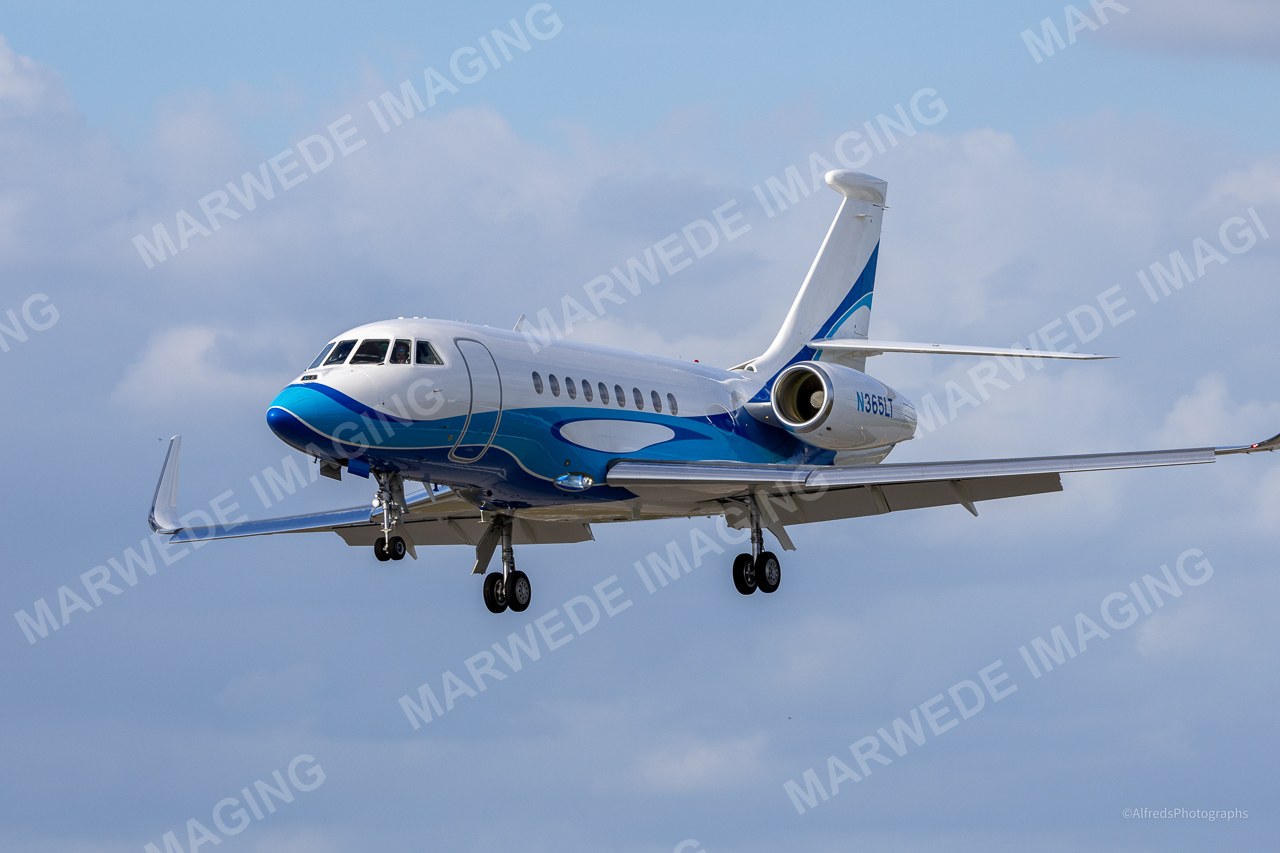 Dassault Falcon 2000EX N365LT photographed at KBCT on 2025-02-16