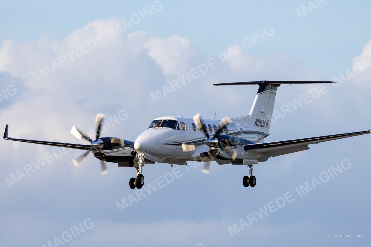 Beechcraft King Air 350 N380KM photographed at KBCT on 2025-02-16
