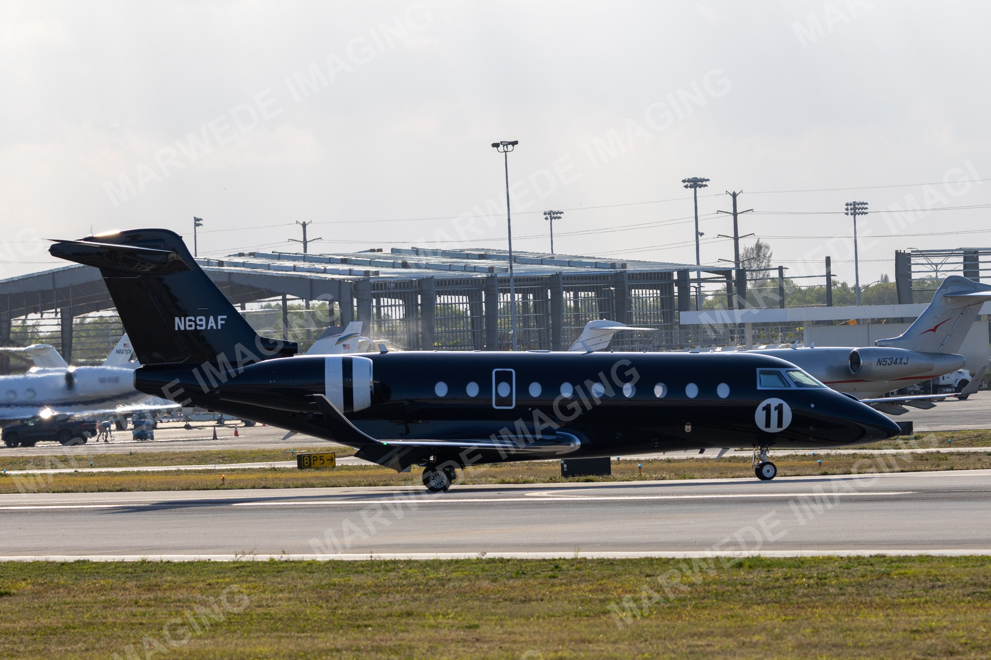 Gulfstream G280 N69AF photographed at KBCT on 2025-03-13