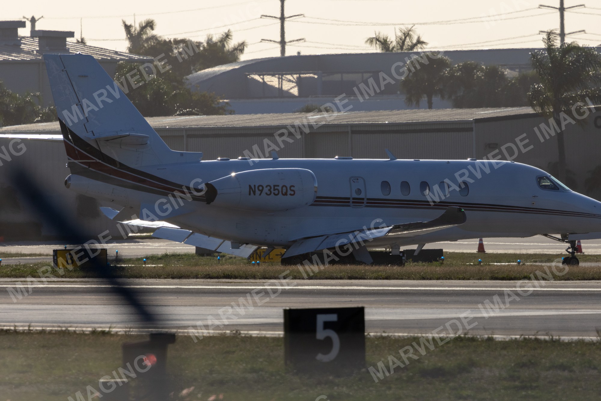Cessna Citation Latitude N935QS photographed at KBCT on 2025-02-01